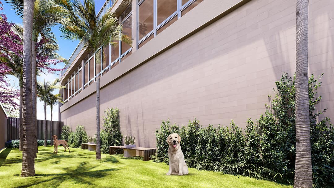 Pet place com área para banho